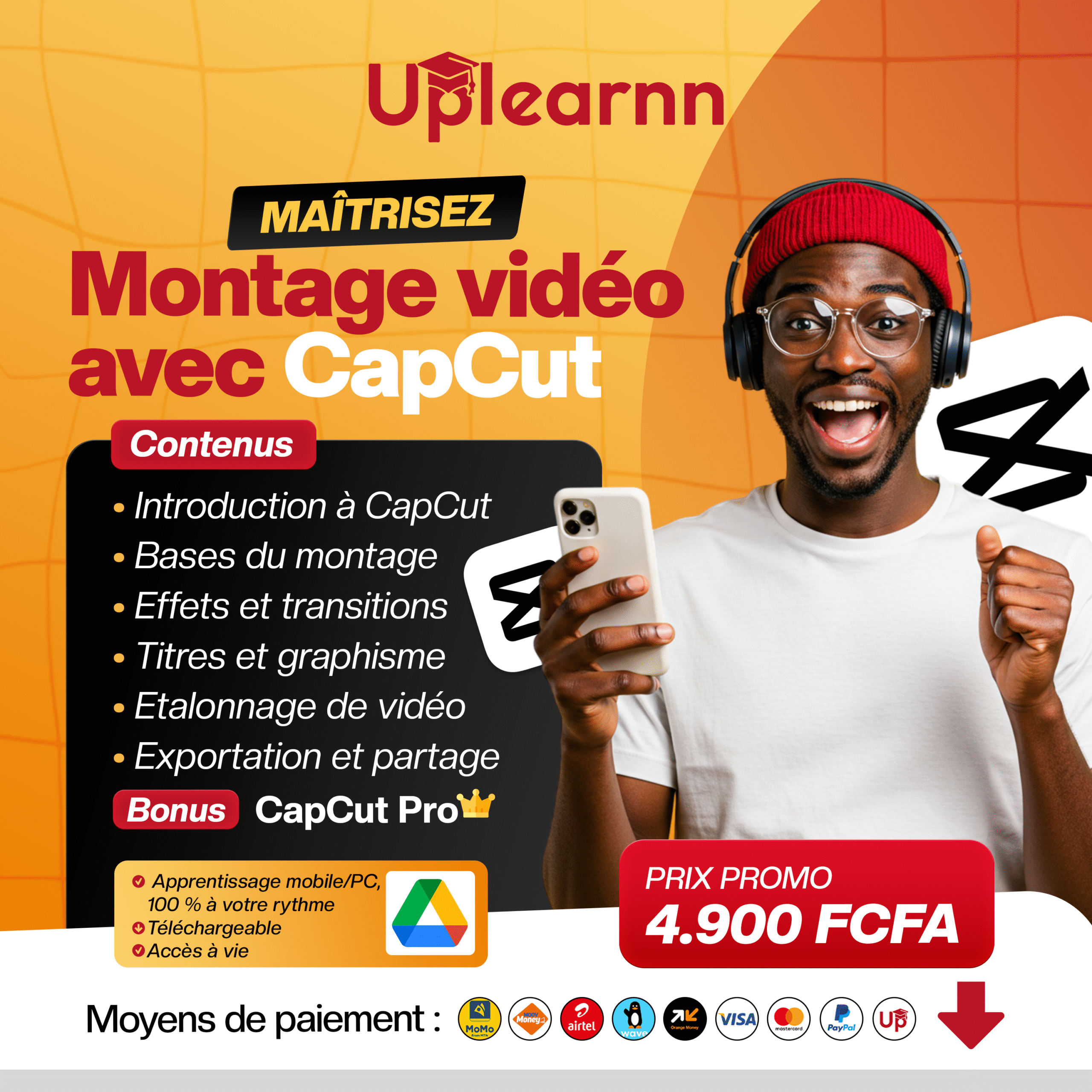 Uplearnn flyer Formation CapCut